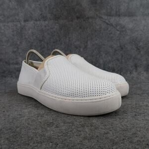 Time and Tru Shoes Womens 8 Slip On Sneaker Fashion Casual Perforated White Flat